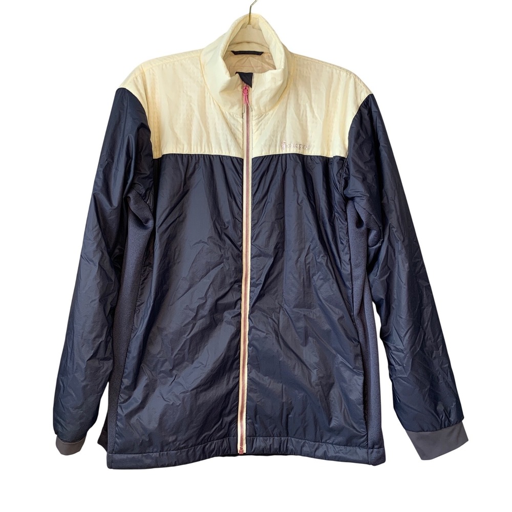 cotopaxi Navy and Cream Lightweight Packable Jacket